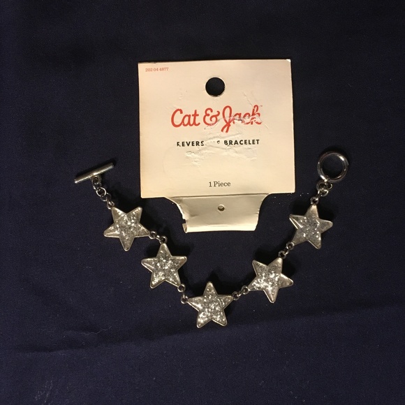 CAT AND JACK HAIR CLIP, AND STAR BRACELET - Picture 3 of 6